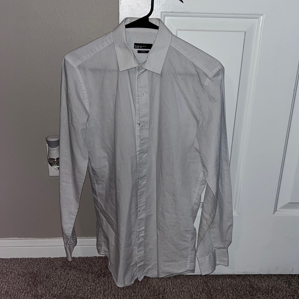 Bar III slim fit button up dress shirt size small